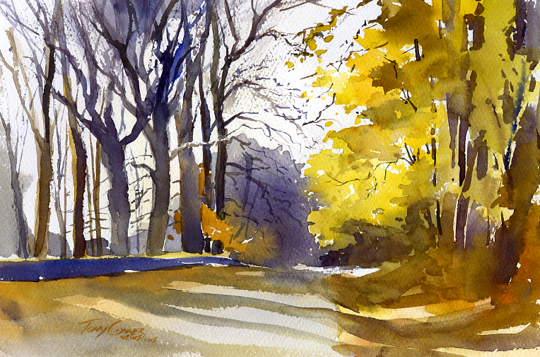 764x505 Working Process Vermont Watercolor Artist Tony Conner