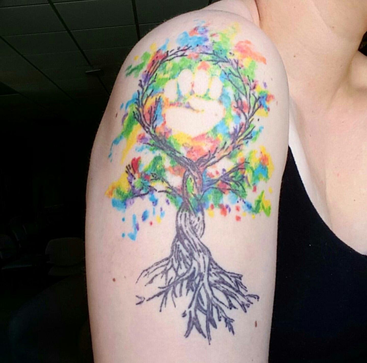 1439x1422 My Watercolor Tattoo Of The Feminist Symbol Made From The Tree Of