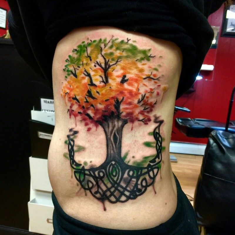 800x800 Watercolor Celtic Tree Of Life Tattoo Tattoo Stuff