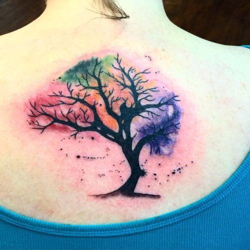 500x500 Watercolor Tree Of Life Tattoo