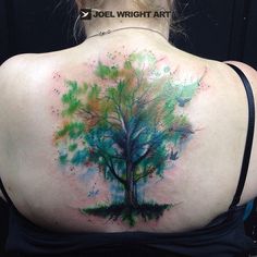 236x236 41 Best Watercolor Tree Life Tattoo Images