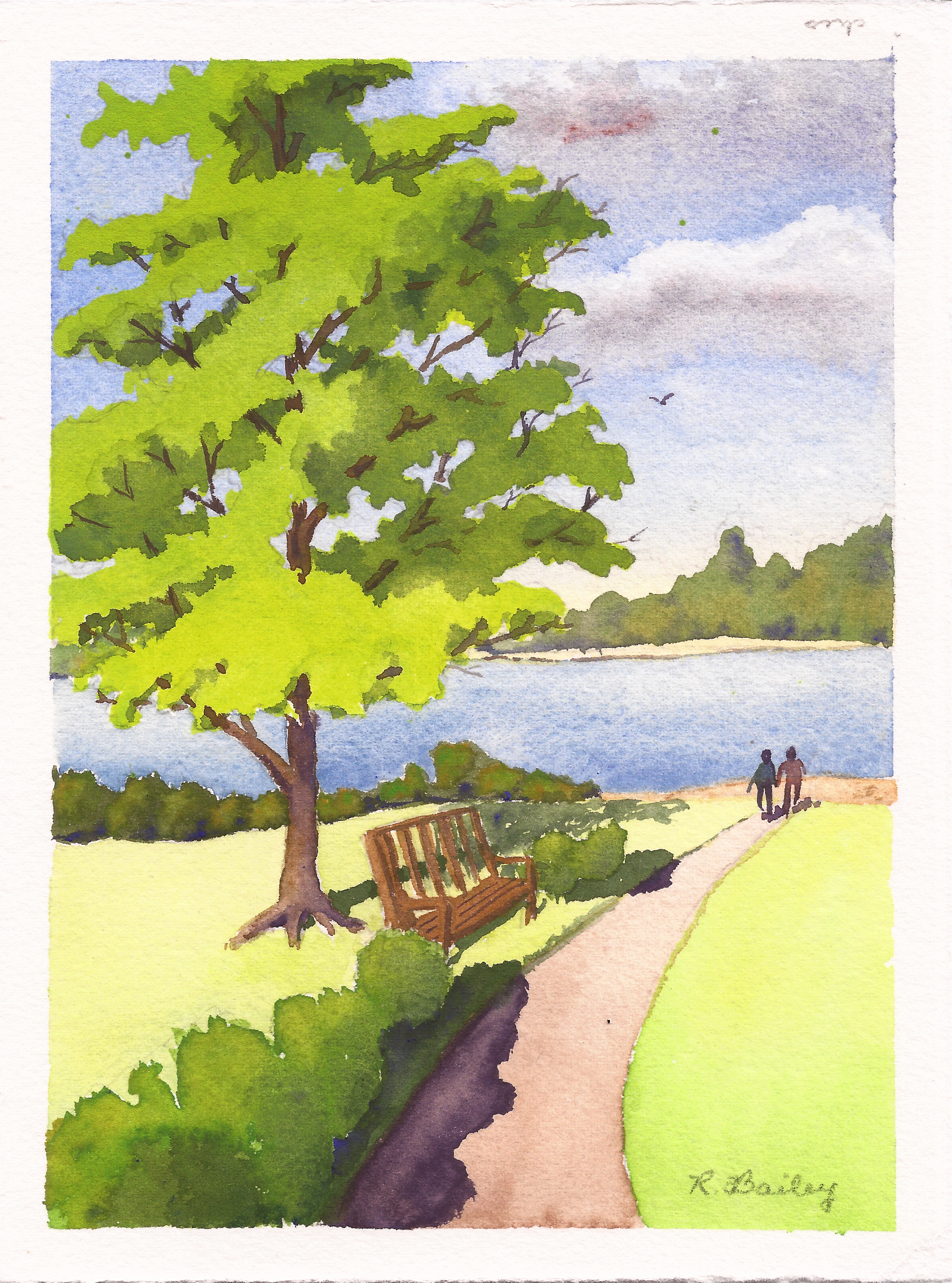 1784x2404 Painting A Tree In Watercolor Ruth Bailey, Artist