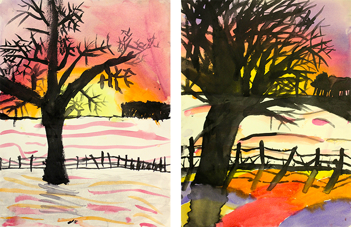 700x453 Winter Tree Silhouette Art Project Deep Space Sparkle