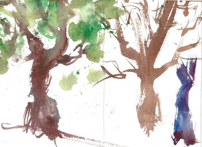 700x510 How To Paint Trees Beginner Watercolor And Acrylic Tutorial