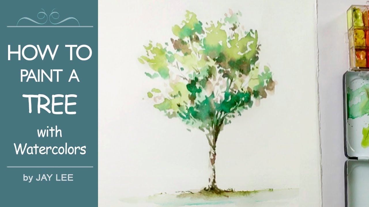 1280x720 How To Paint A Tree For Beginners Easy Watercolor Painting
