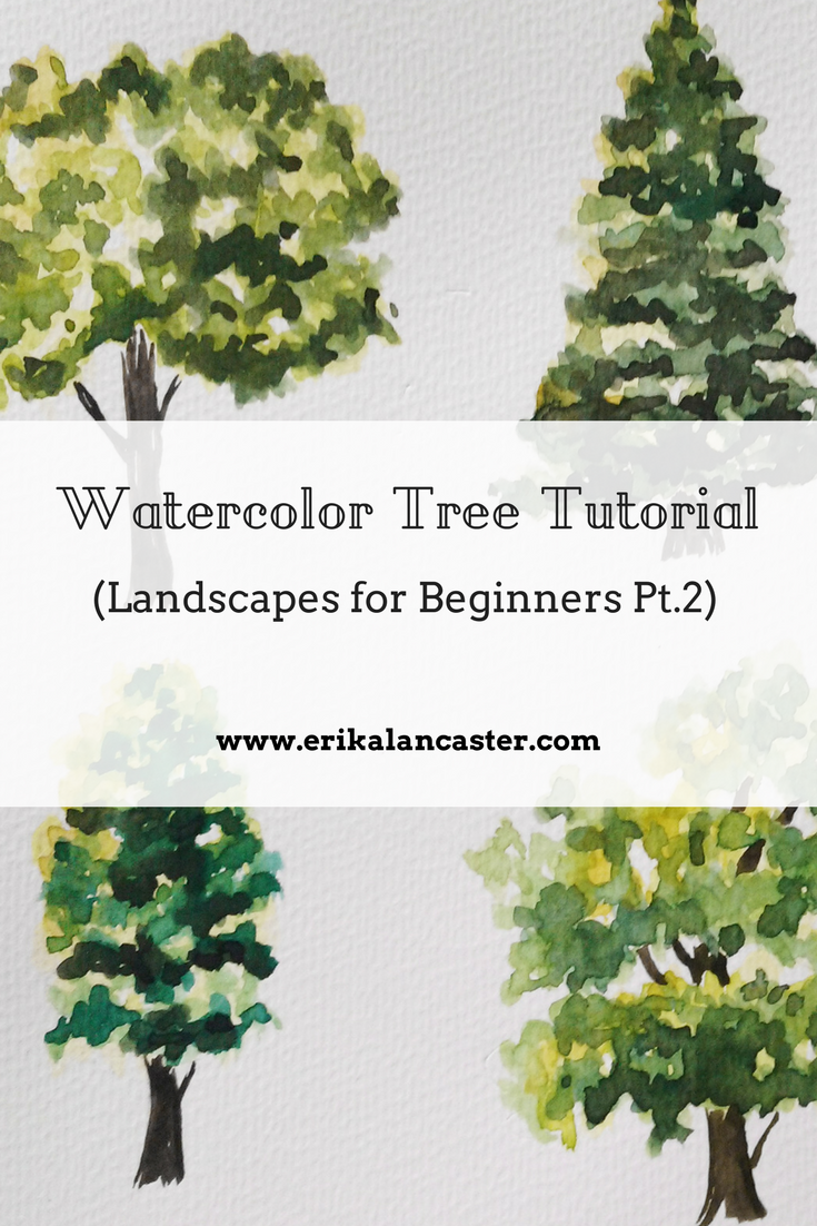 735x1102 Watercolor Tree Tutorial (Landscapes For Beginners Pt.2)