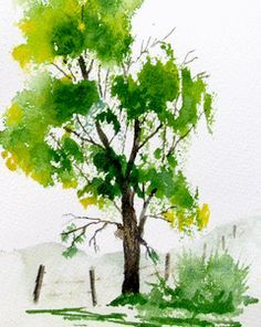 Watercolor Trees For Beginners at GetDrawings | Free download