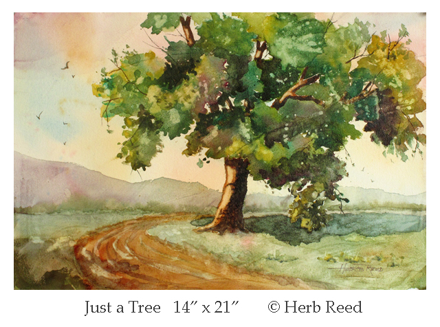 640x476 Herb Reed Watercolors Different Approach To Painting A Tree