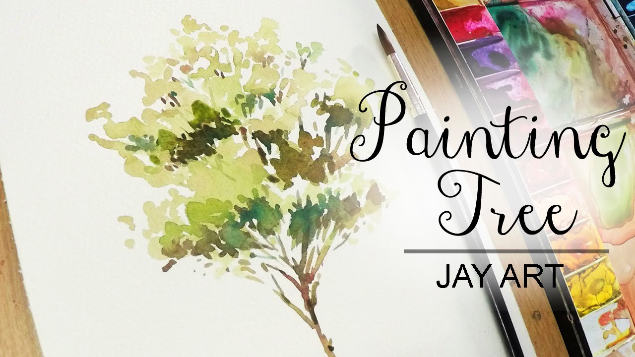 1280x720 How To Paint A Tree Easy In Watercolor