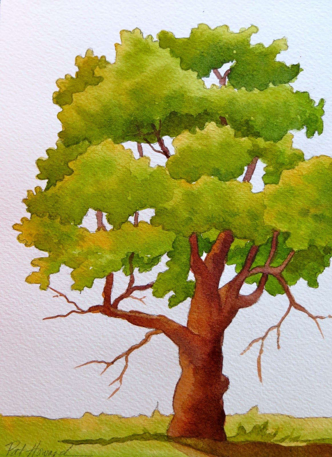 1162x1600 Watercolor Techniques For Tree Foliage The Painted Prism 5