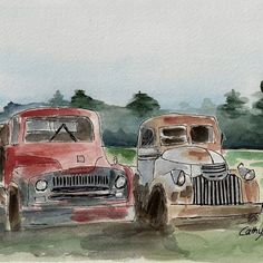 236x236 85 Best Watercolor Trucks, Cars, Etc. Images In 2018