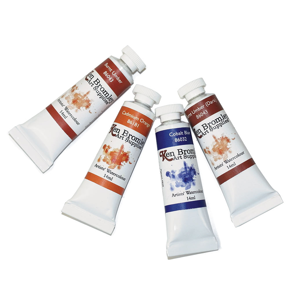 1000x1000 Ken Bromley Artists Watercolours 14ml Tubes