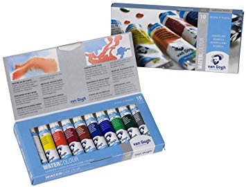 355x270 Van Gogh Watercolour Basic Paint Set 10x10ml Amazon.co.uk Toys