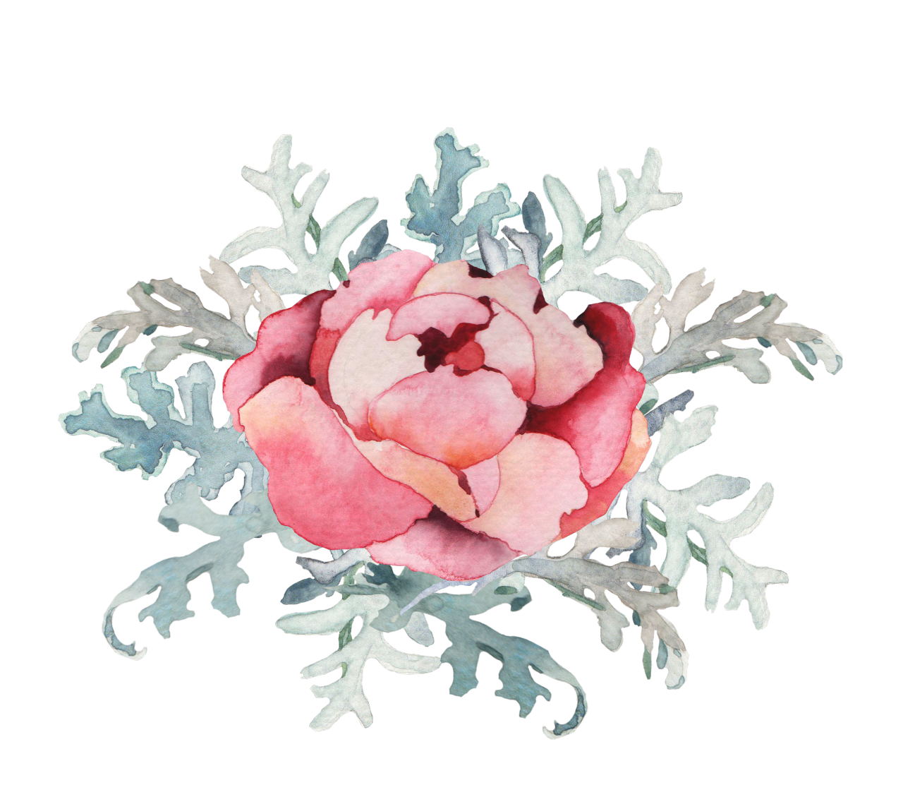 1280x1129 Watercolor Watercolour Pink Green Tumblr Flower Flowers