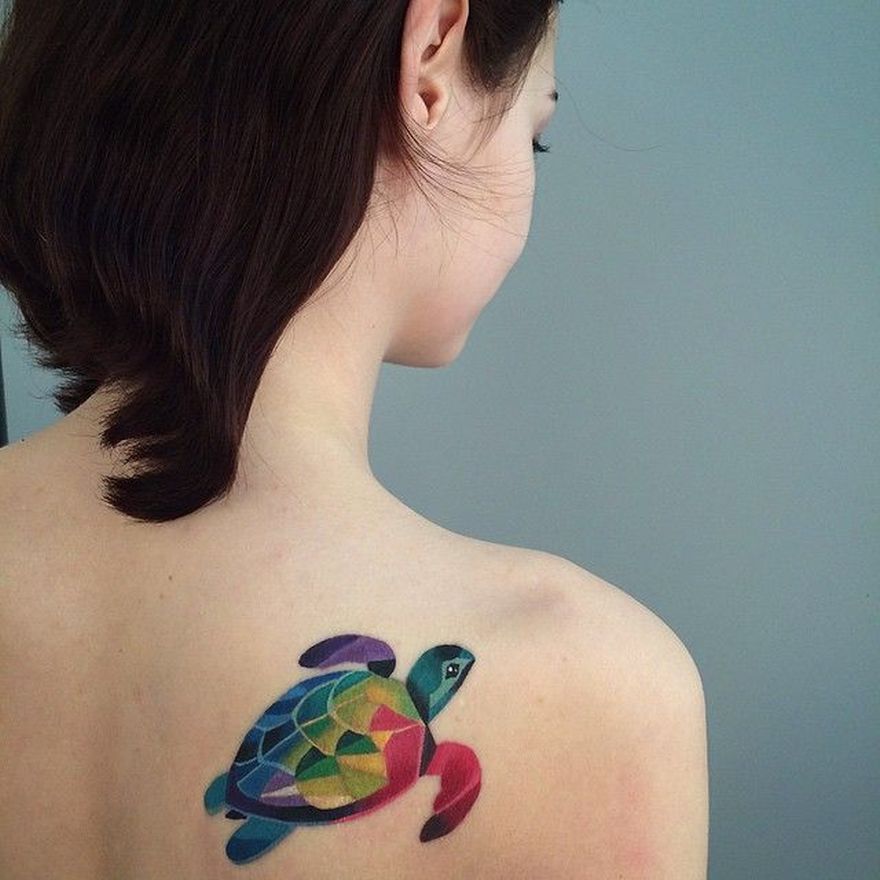 880x880 Watercolor Turtle Tattoo (20)