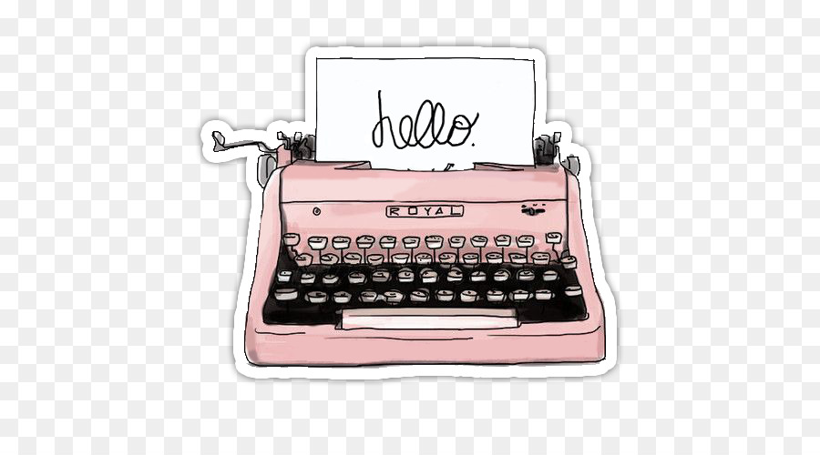 900x500 Paper Typewriter Drawing Illustration Image