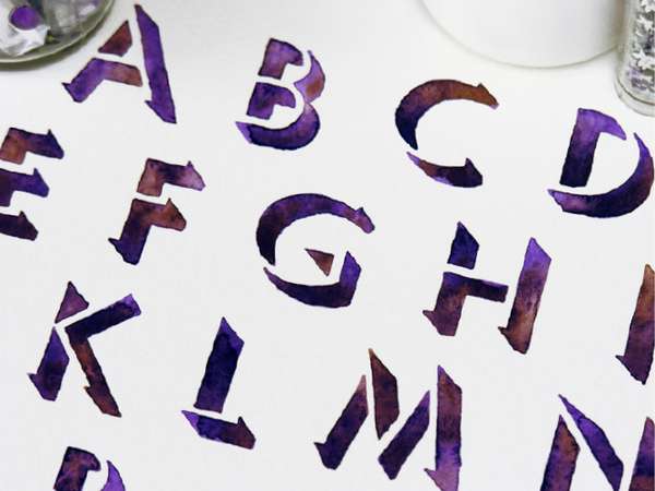 600x450 Foggy Fonts Sasha Prood Watercolor Typography