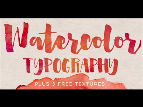480x360 How To Add Watercolor Textures To Typography