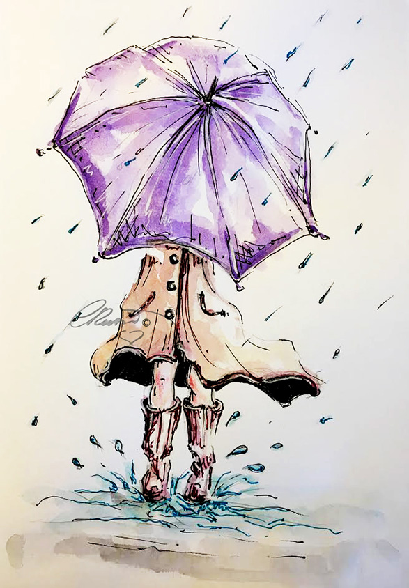 587x844 Watercolor Umbrella Yesterdayafter