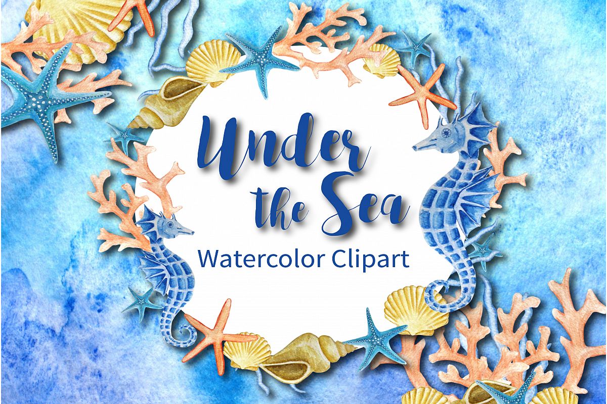 1200x800 Under The Sea Watercolor Clipart