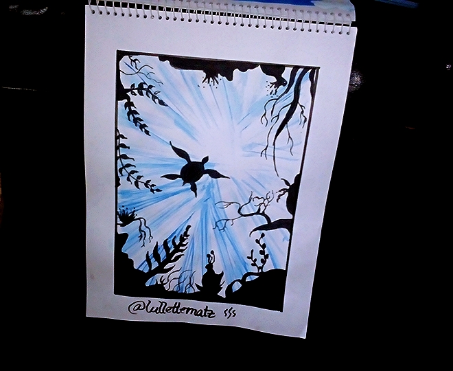 660x540 Simple Watercolor Underwater Scene Painting Tutorial Steemit