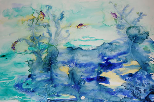 500x333 What A Watercolorist Who Wants To Paint Underwater Does