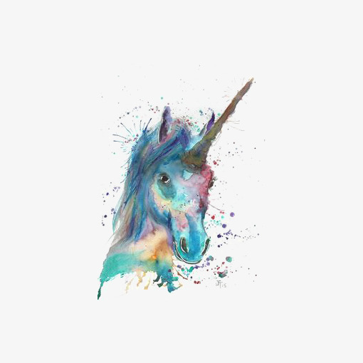 510x510 Watercolor Unicorn, Watercolor Clipart, Unicorn Clipart, Unicorn