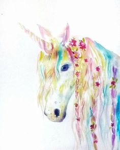 236x295 Watercolor Tattoo Unicorn Watercolor By Lisa Whitehouse Best