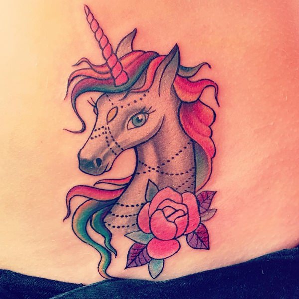 600x600 55 Photos Of Enchanting Unicorn Tattoo Artwork