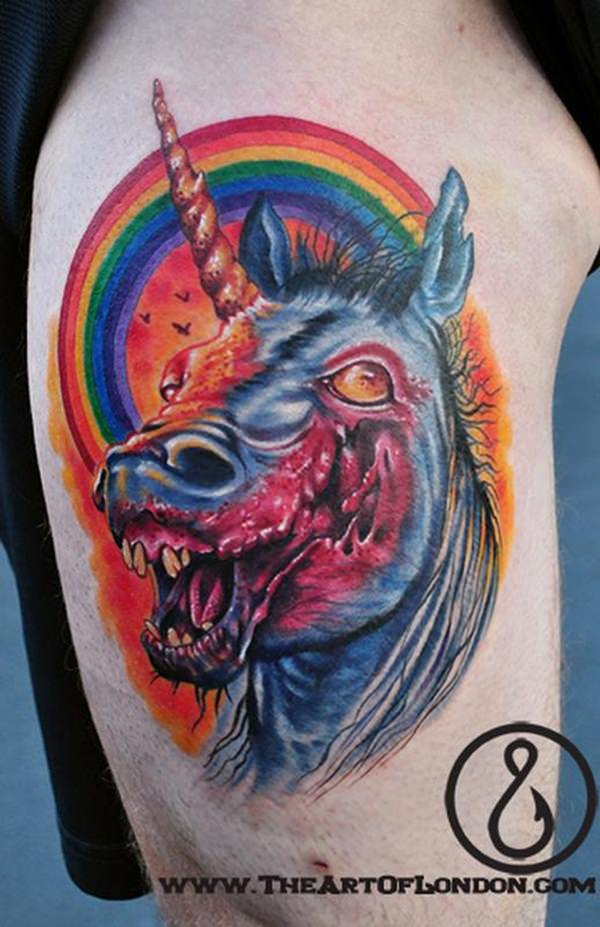 600x927 Unicorn Tattoos That Are The Stuff Of Legend