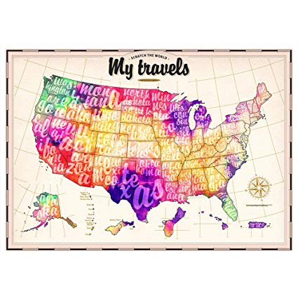 425x425 Scratch Off Map