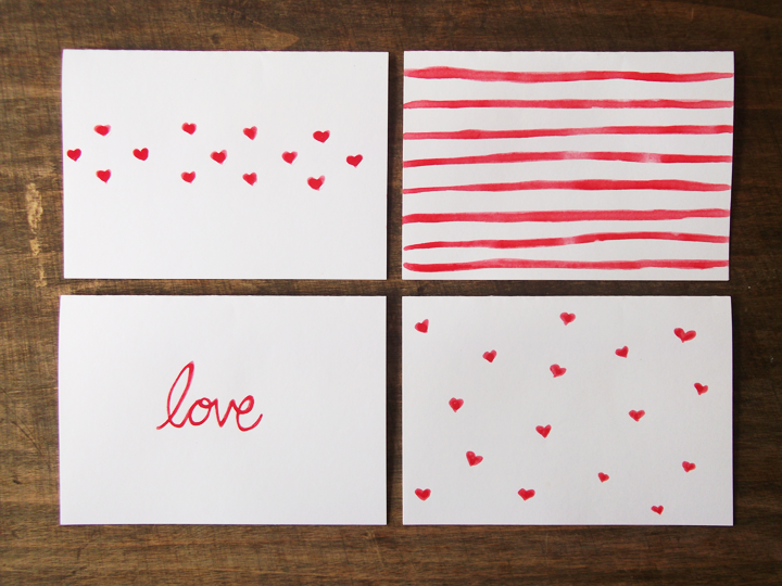 720x540 Diy Watercolor Valentines