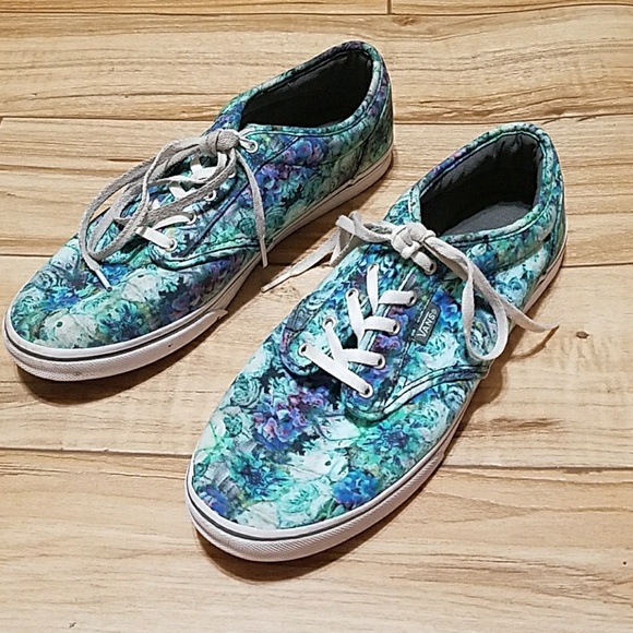 580x580 Vans Shoes Watercolor Floral Succulent Poshmark