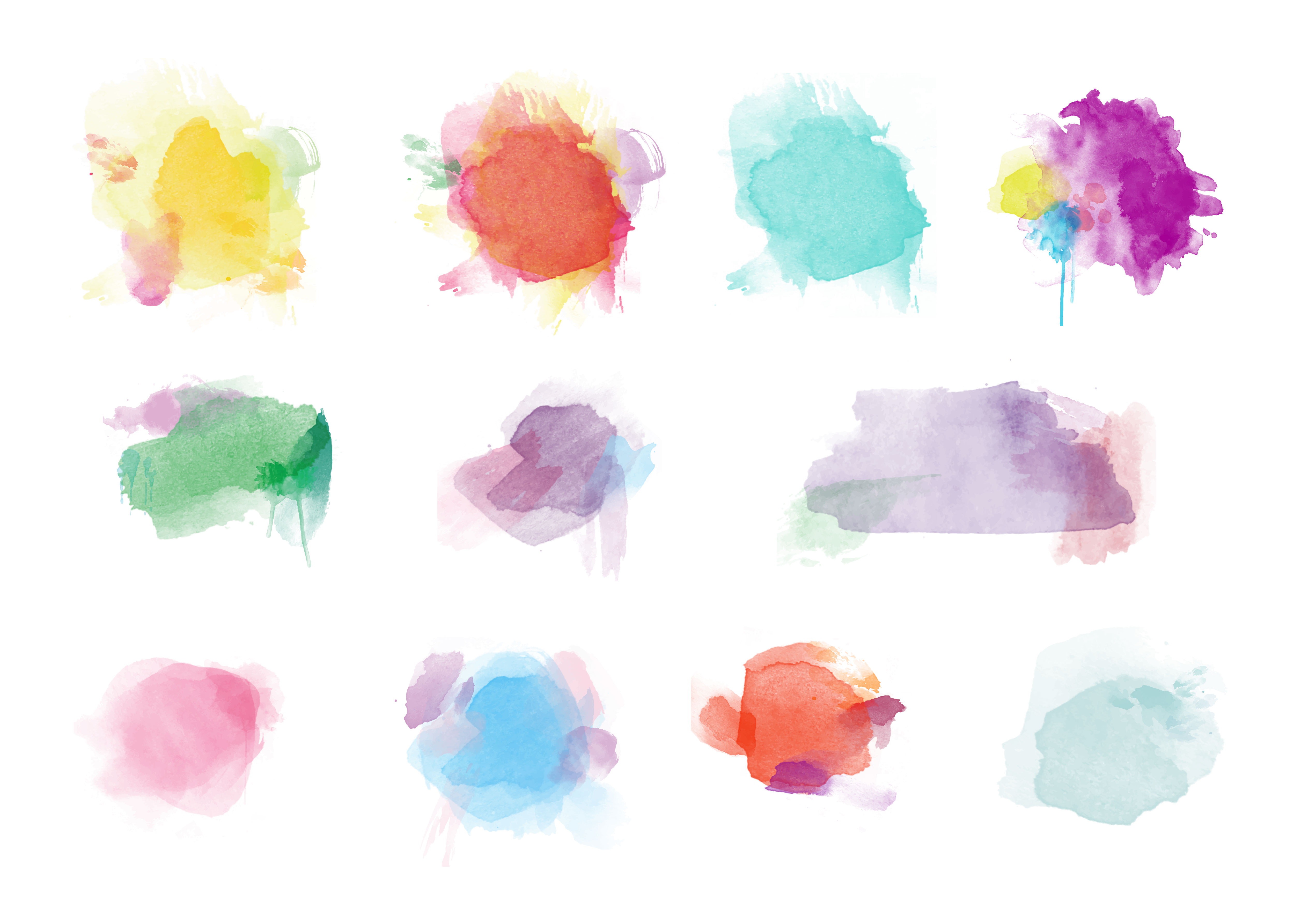 5000x3571 Watercolor Vector Hand Painted Watercolor Template Vector Background