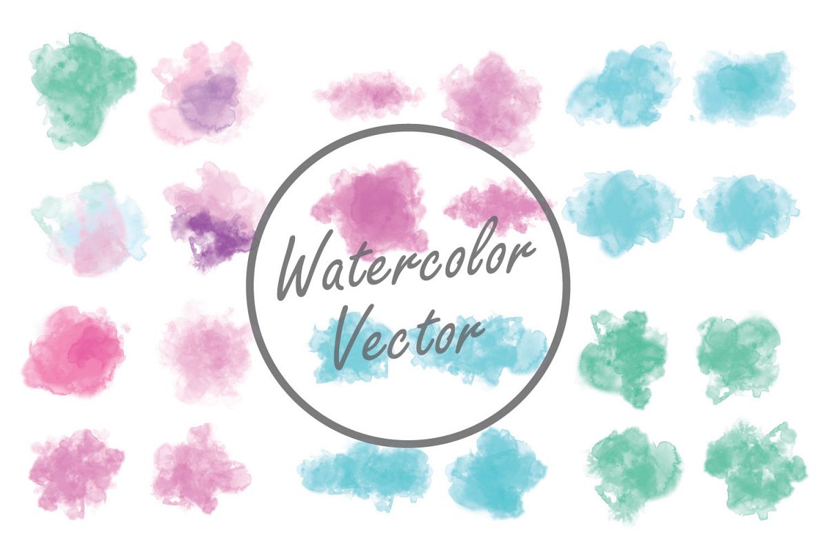 1200x800 Hand Painted Watercolor Vector Templates