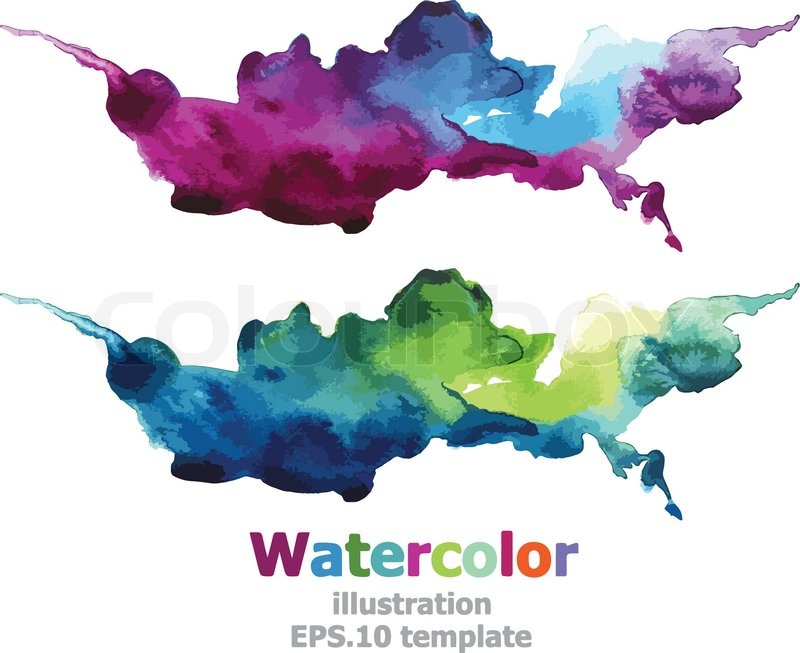 800x653 Abstract Watercolor Vector Stock Vector Colourbox