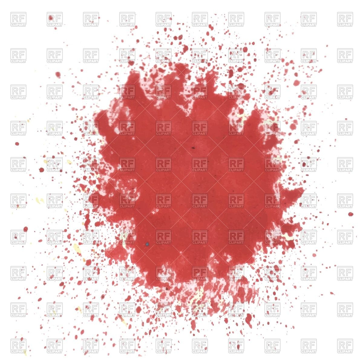 1200x1200 Red Watercolor Blot On White Background Vector Image Vector