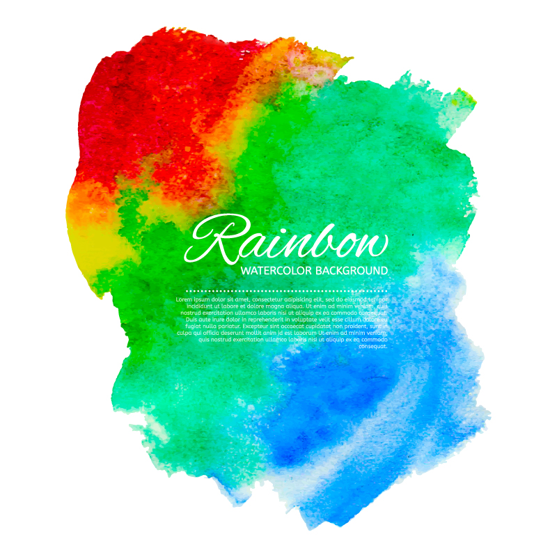 800x800 Rainbow Watercolor Backgroud Vector Free Vector Graphic Download