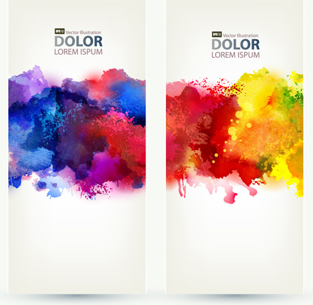 458x445 Multicolor Watercolor Splash Background Illustration Vector Free