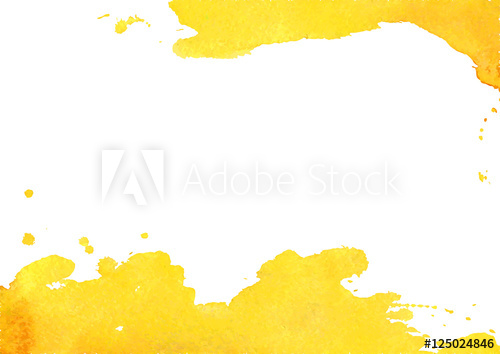 500x354 Background With Yellow Watercolor Spot. Vector Illustrator
