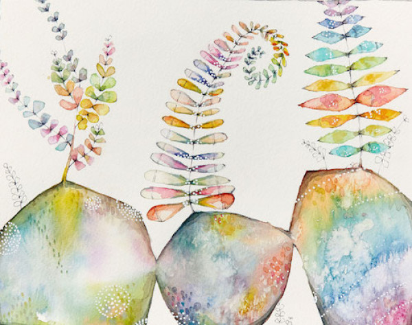 600x473 The Art Of Creative Watercolor Mingling Color Streaming Video