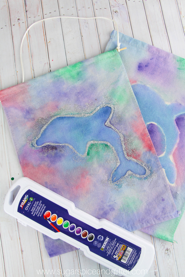 600x900 Watercolor Dolphin Banner For Kids (With Video) Sugar, Spice