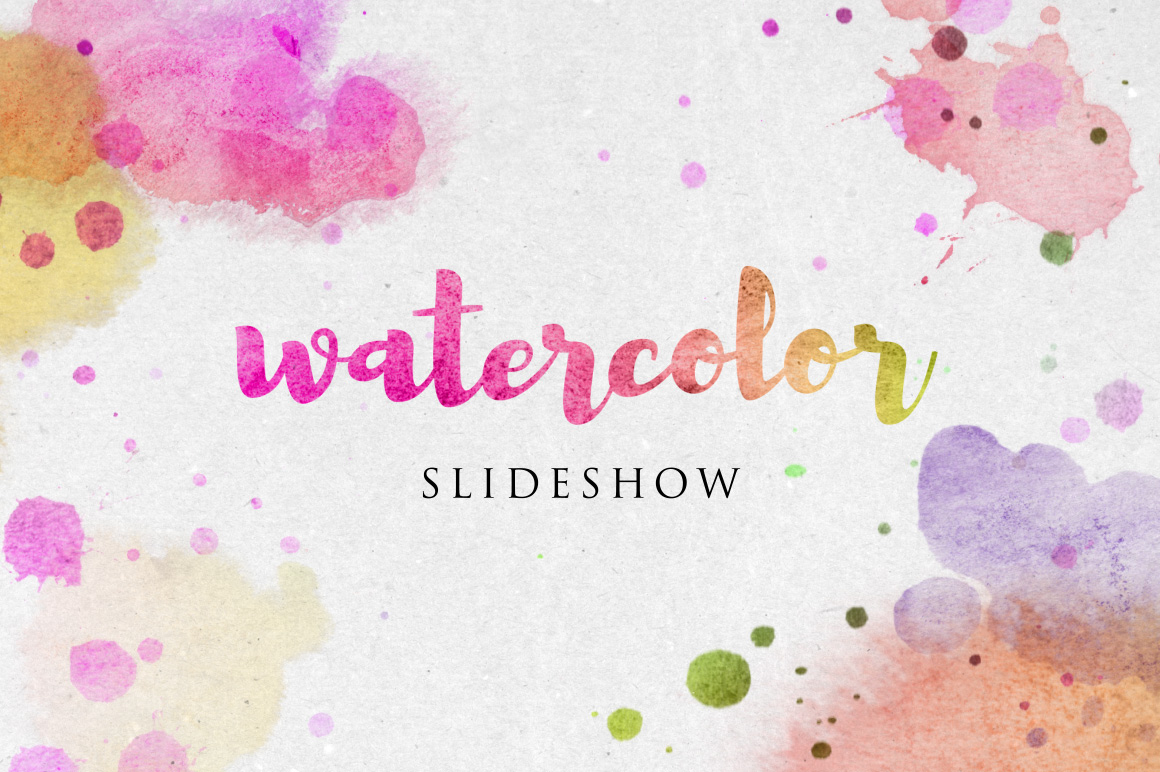 1160x772 Watercolor Slideshow After Effects Template