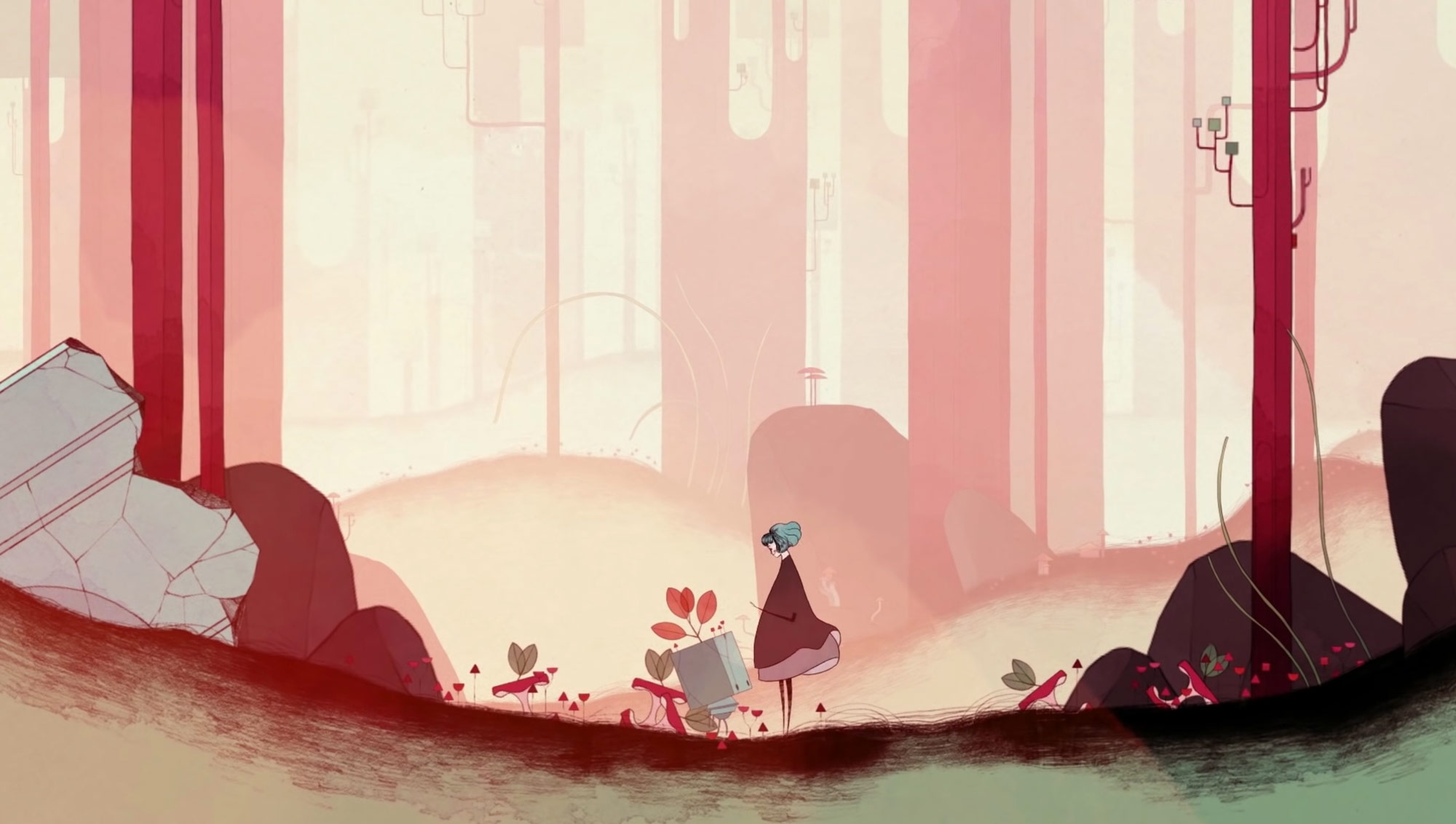 2000x1132 Gris Explore A Surreal Watercolor Landscape In A New Video Game