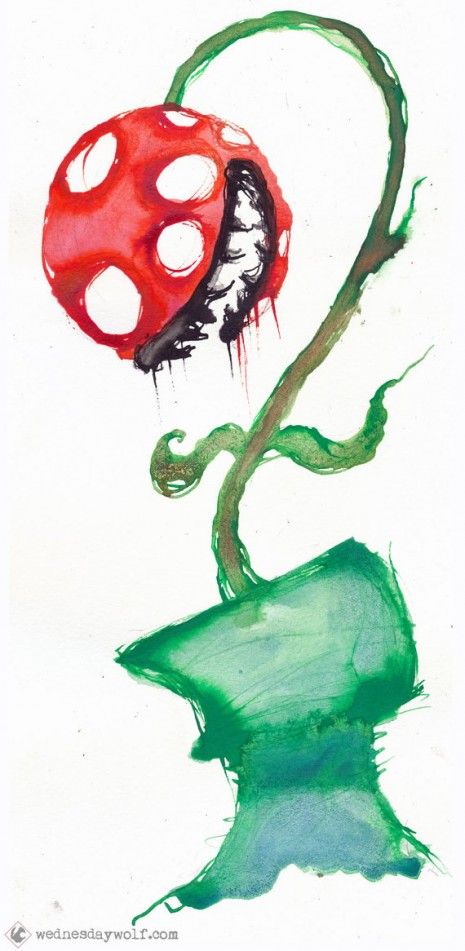 465x951 Amazing Video Game Watercolor Art Drawings Amp Paintings