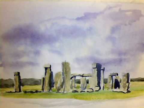 480x360 Free Watercolor Lesson Stonehenge