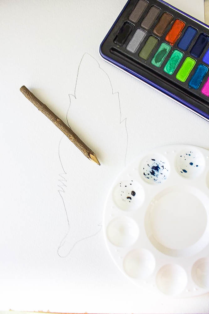 666x1000 Watercolor Feather Free Printable