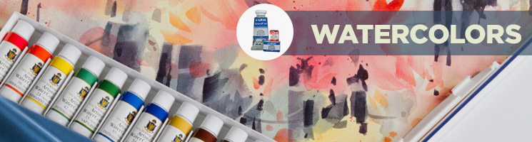 745x200 Watercolor Painting Video Art Lessons