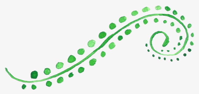 650x309 Watercolor Green Vines, Watercolor Clipart, Drawing Plant