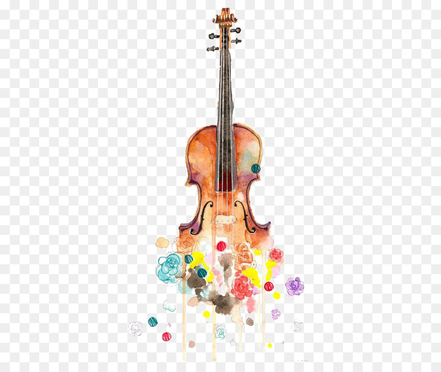 900x760 Violin Watercolor Painting Drawing Musical Instrument